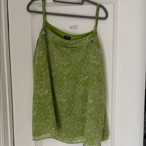Torrid Green Floral Blouse